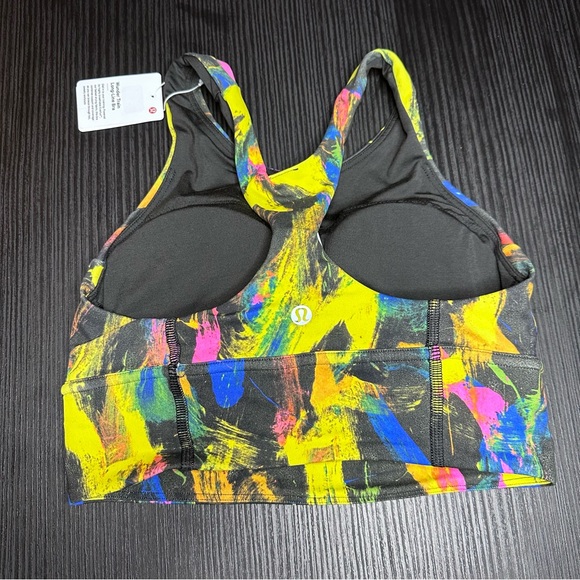 Lululemon Wunder Train Long Line Bra NWT Size 8 (UNBM) Undertone Black Multi - Picture 5 of 14